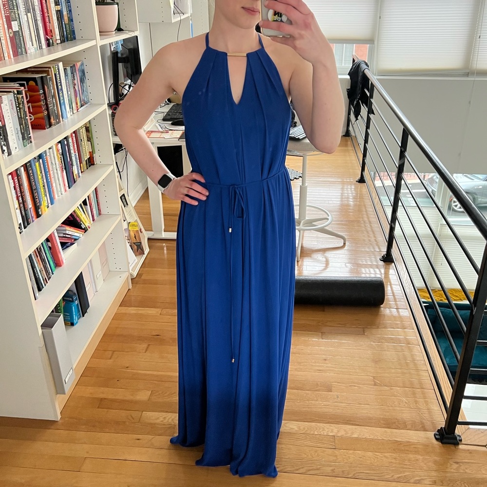 Ted Baker Blue formal maxi dress